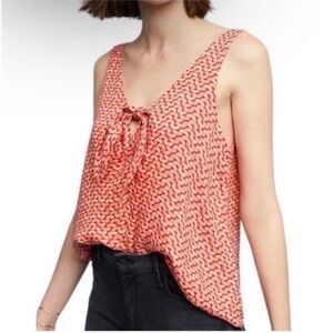 Anthropologie Maeve Verena Tie Front Tank